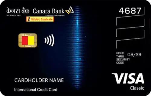 Sample Standard Mastercard card face: Canara Bank Mastercard Standard